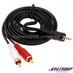  кабел DeTech 3.5 - 2RCA  gvatshop2